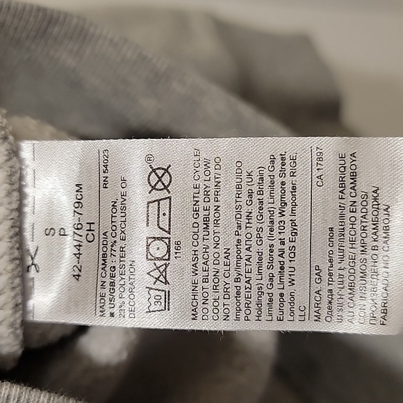 GAP Original Vintage Grey Crewneck Sweatshirt Size Small - Picture 4 of 6